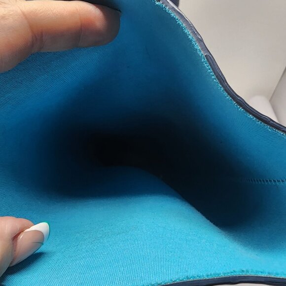 Ugg Wilshire Size 7 Tall Navy Rubber Rain Boot Fur Insole Waterproof - Picture 6 of 7